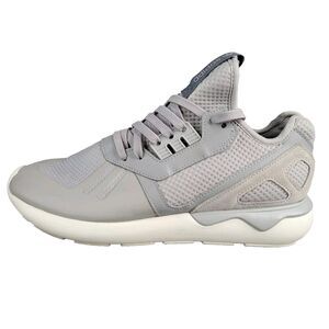 Adidas Tubular Running Shoes Womens Grey Lace-Up Sneakers S75619 Size 10
